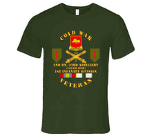 Load image into Gallery viewer, Army - Cold War  Vet - 2nd Bn 33rd Artillery - 1st Inf Div Ssi T Shirt

