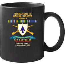 Load image into Gallery viewer, Army - 26th Infantry Regiment - Dui W Br - Ribbon - Top - 1st Bn W Bosnia - Kosovo Svc  X 300 T Shirt
