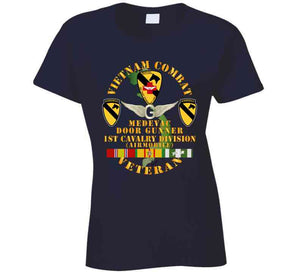 Army - Vietnam Combat Veteran - Medevac - Door Gunner W 1st Cav Div W Vn Svc T Shirt