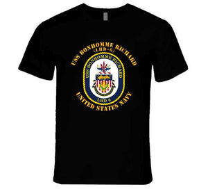 Navy - Uss Bonhomme Richard T Shirt