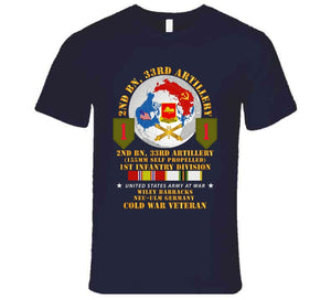 Army - 2nd Battalion 33rd Artillery - 1st Intermediate Nuclear Forces Deductible Input VAT - Family Readiness Group with Globe - Cold serviceT Shirt, premium, and hoodie