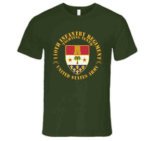 Load image into Gallery viewer, Army - 110th Infantry Regiment - Fighting Tenth - Dui - W Rgt Sep X 300 T Shirt
