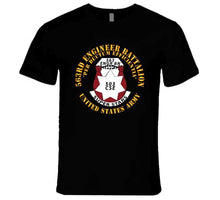 Load image into Gallery viewer, Army  - 563rd Engineer Battalion - Dui - Per Ductum Efficientia - Superstars X 300 T Shirt
