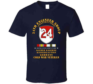 Army -  24th Engineer Group (construction) - Kaiserslautern, Germany 1954 - 1972- W Cold War Svc X 300 T Shirt