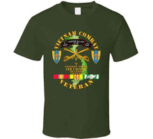 Load image into Gallery viewer, Army - Vietnam Combat Veteran - F Troop 4th Cav Hunt Kill W Svc T Shirt
