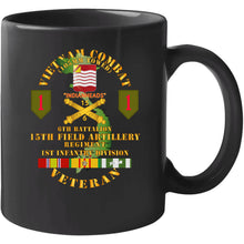 Load image into Gallery viewer, Army - Vietnam Combat Vet - 6th Bn 15th Artillery - 1st Infantry Div W105mm T Shirt
