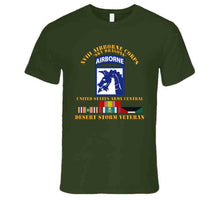 Load image into Gallery viewer, Army - Xviii Airborne Corps - Us Army Central - Desert Storm Veteran T Shirt
