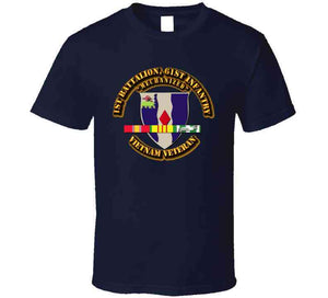 1st Battalion, 61st Infantry (Mechanized) With Vietnam Service Ribbon T Shirt, Premium & Hoodie