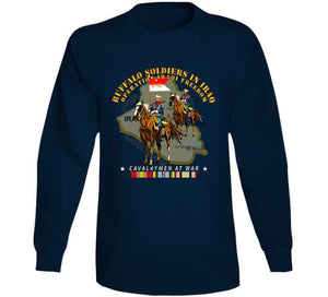 Army - Buffalo Soldiers In Iraq - Oif - Cavalrymen At War  W Iraq Svc - No Vet T Shirt