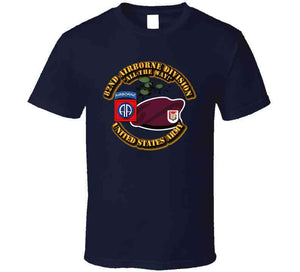 Army - 82nd Airborne Div - Beret - Mass Tac - Maroon  - 1 Recon Sqn 17th Cav T Shirt