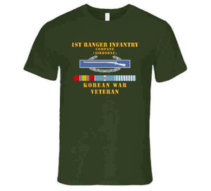 1st Ranger Infantry Company (airborne) W Cib W Korea Svc X 300 T Shirt