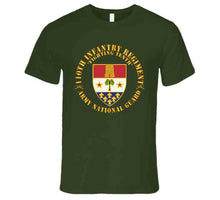 Load image into Gallery viewer, Army - 110th Infantry Regiment - Fighting Tenth - Dui - Arng W Rgt Sep X 300 T Shirt
