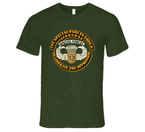 SOF - 1st SFG - Airborne Badge T Shirt