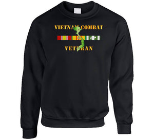 Army - Vietnam Combat Veteran W Vn Svc T Shirt