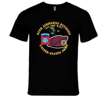 Load image into Gallery viewer, Army - 82nd Airborne Div - Beret - Mass Tac - Maroon  - 504th Infantry Regiment Long Sleeve T Shirt
