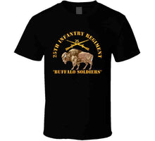 Load image into Gallery viewer, Army - 25th Infantry Regiment - Buffalor Soldiers W 25th Inf Branch Insignia T Shirt
