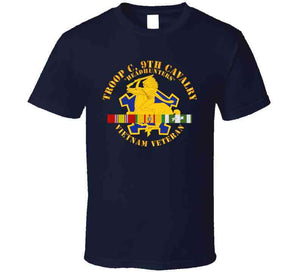 Army - Troop C, 9th Cavalry - Headhunters - Vietnam Vet W Vn Svc X 300 T Shirt