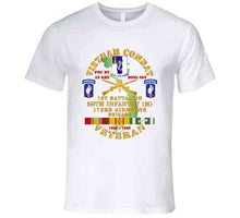 Load image into Gallery viewer, Army - Vietnam Combat Veteran W 1st Bn - 50th Inf - 173rd Airborne Bde 1968-69 W Vn Svc T Shirt
