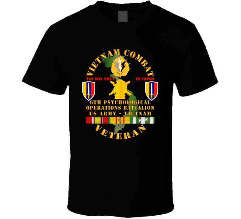 Army - Vietnam Combat Vet - 6th Psyops Bn - Usarv W Vn Svc Classic T Shirt