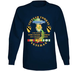 Army - Vietnam Combat Cavalry Veteran W 2nd Bn 12th Cav Regt  W Dui - Cib - 1st Cav Div X 300 Classic T Shirt, Crewneck Sweatshirt, Hoodie, Long Sleeve, Mug