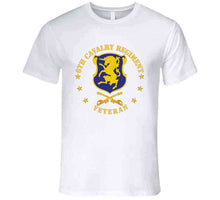 Load image into Gallery viewer, Army - 6th Cavalry Regiment Veteran W Cav Branch T Shirt
