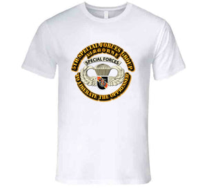 SOF - 5th SFG - Airborne Badge - Vietnam T Shirt