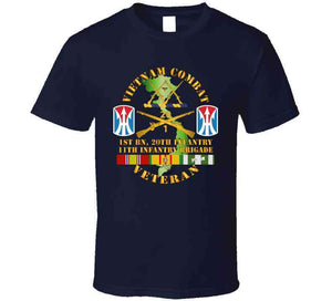 Army - Vietnam Combat Veteran W 1st Bn 20th Inf - 11th Inf Bde Ssi T Shirt