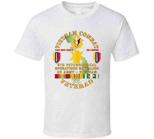 Army - Vietnam Combat Vet - 6th Psyops Bn - Usarv W Vn Svc Classic T Shirt