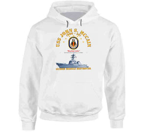 Navy - Destroyer - Uss John S Mccain - Ship T Shirt