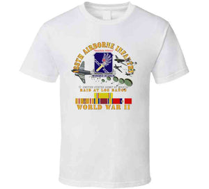 Army - 188th Airborne Infantry - Raid At Los BaÃ±os W Jumpers - Wwii W Pac Svc X 300 T Shirt