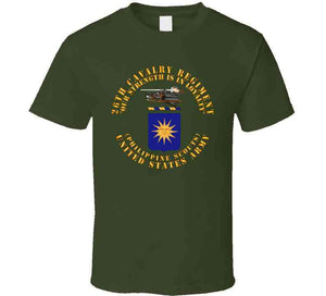 Army - Coa - 26th Cavalry Regiment (philippine Scouts)  - Our Strength T Shirt