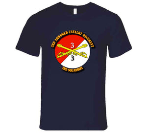 3rd Squadron - 3rd Armored Cavalry Regiment with Txt  T Shirt