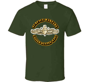 Navy - Surface Warfare Badge - V1 - Gold T Shirt