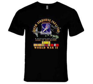 Army - 188th Airborne Infantry - Raid At Los BaÃ±os W Jumpers - Wwii W Pac Svc X 300 T Shirt