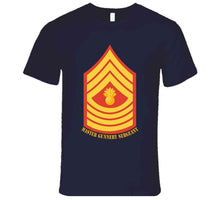 Load image into Gallery viewer, Usmc - Enlisted Insignia - E9 - Master Gunnery Sergeant (mgysgt) - Dress Blue - Bottom Txt T X 300 T Shirt
