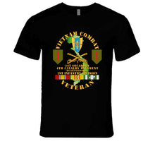 Load image into Gallery viewer, Army - Vietnam Combat Infantry Vet - 1st Squadron 4th Cav - 1st Inf Div Ssi T Shirt
