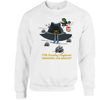 Load image into Gallery viewer, Army - 17th Cavalry Hat - Abn - Air Assault  w Br w Flash  w Slicks T Shirt
