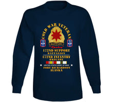 Load image into Gallery viewer, Army - Cold War Vet - 17nd Support Bn, 172nd In Bde - Ft Richardson Ak W Cold Svc X 300 Long Sleeve T Shirt
