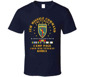 Army - 4th Missile Command - Camp Page - Chuncheon, Korea - Cold War Veteran X 300 T Shirt