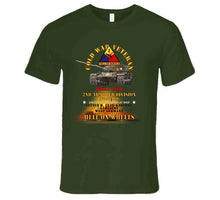 Load image into Gallery viewer, Army - Cold War Vet -  2nd Armored Division  - Garlstedt, Germany - M60a1 Tank  - Hell On Wheels W Fire X 300 Long Sleeve T Shirt
