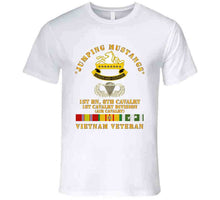 Load image into Gallery viewer, Army - Jumping Mustangs W Dui - Abn Basic - 1st Bn 8th Cav W Vn Svc T Shirt
