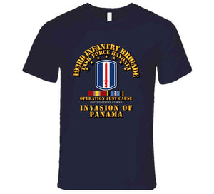 Just Cause -193rd  Infantry Brigade   with Svc Ribbons - Tshirt, Long Sleeve, Hoodie