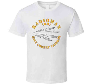 Navy - Rate - Radioman - Navy Combat Veteran T Shirt