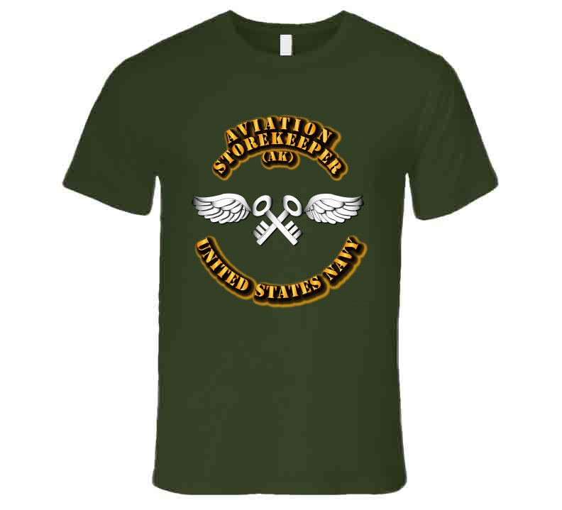 Navy Aviation Storekeeper AK Rate T-Shirt - Rating Badge Premium ...