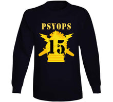 Load image into Gallery viewer, Army - Psyops W Branch Insignia - 15th Battalion Numeral - Line X 300 V1 Long Sleeve
