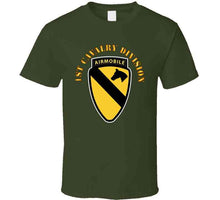 Load image into Gallery viewer, Army - 1st Cavalry Division SSI w Airmobile Tab T Shirt
