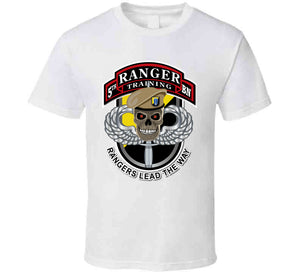 SOF - 5th Ranger Tng Bn w skull - Beret - Sm T Shirt