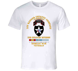 Army - 1st Ranger Inf Company - 2nd Id W Korea Svc X 300 T Shirt