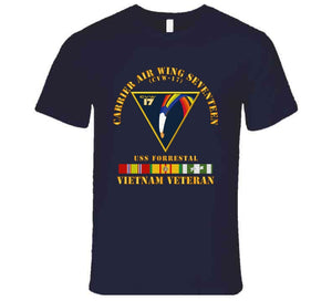 Navy - Carrier Air Wing Seventeen - Vietnam Veteran W Vn Svc T Shirt