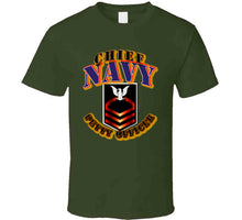 Load image into Gallery viewer, NAVY - Rank - E7 - CPO T Shirt
